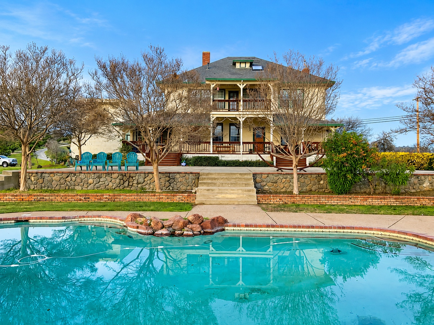 Historic home and swimming pool